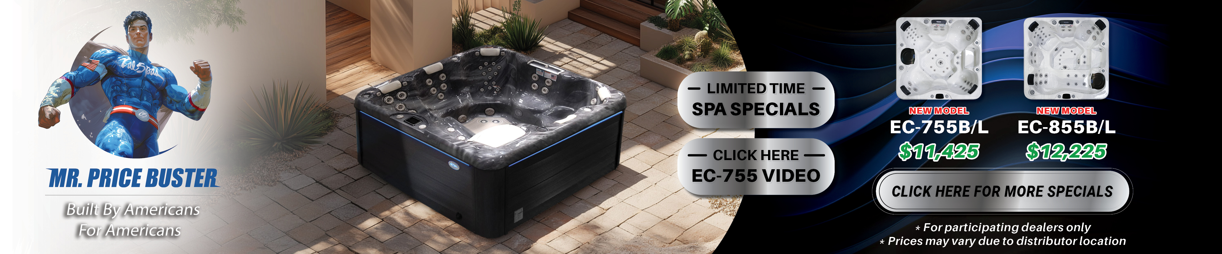 Calspas hot tub being used in a family setting - Middle Island